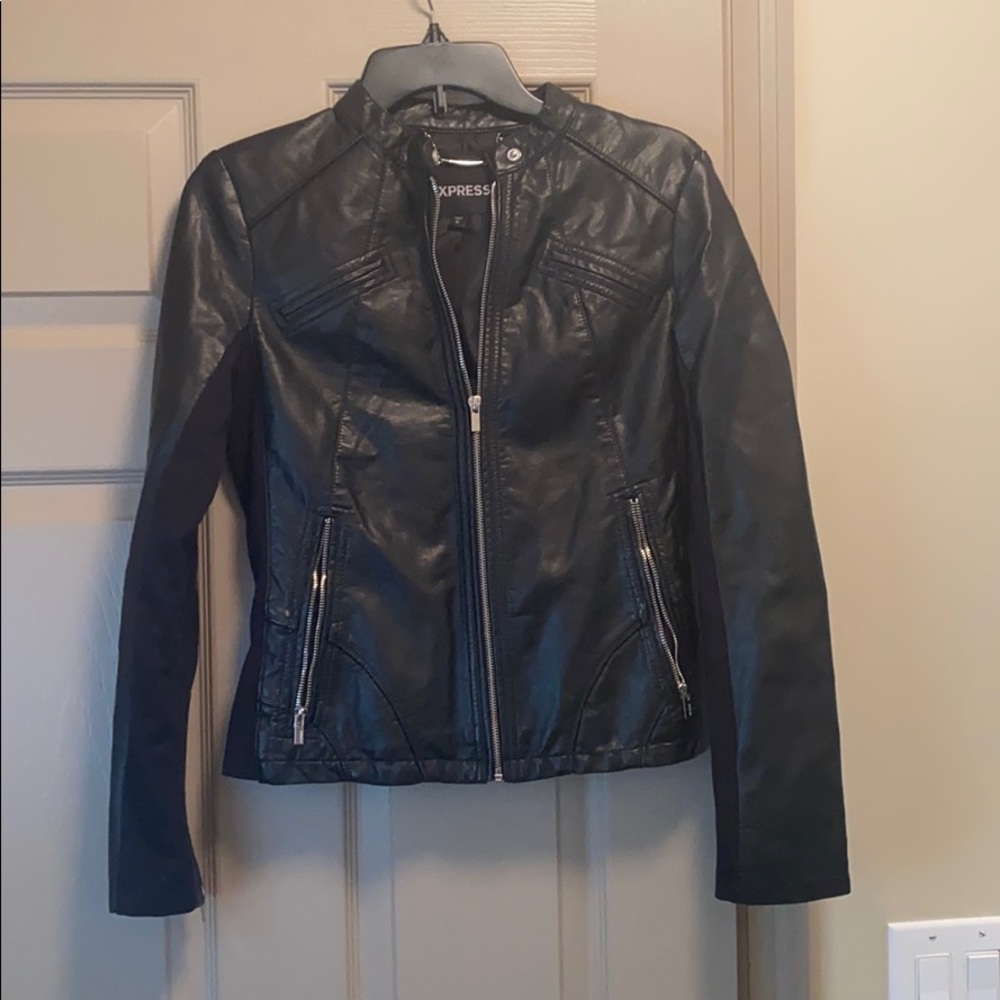 Express Faux-real Leather Jacket
